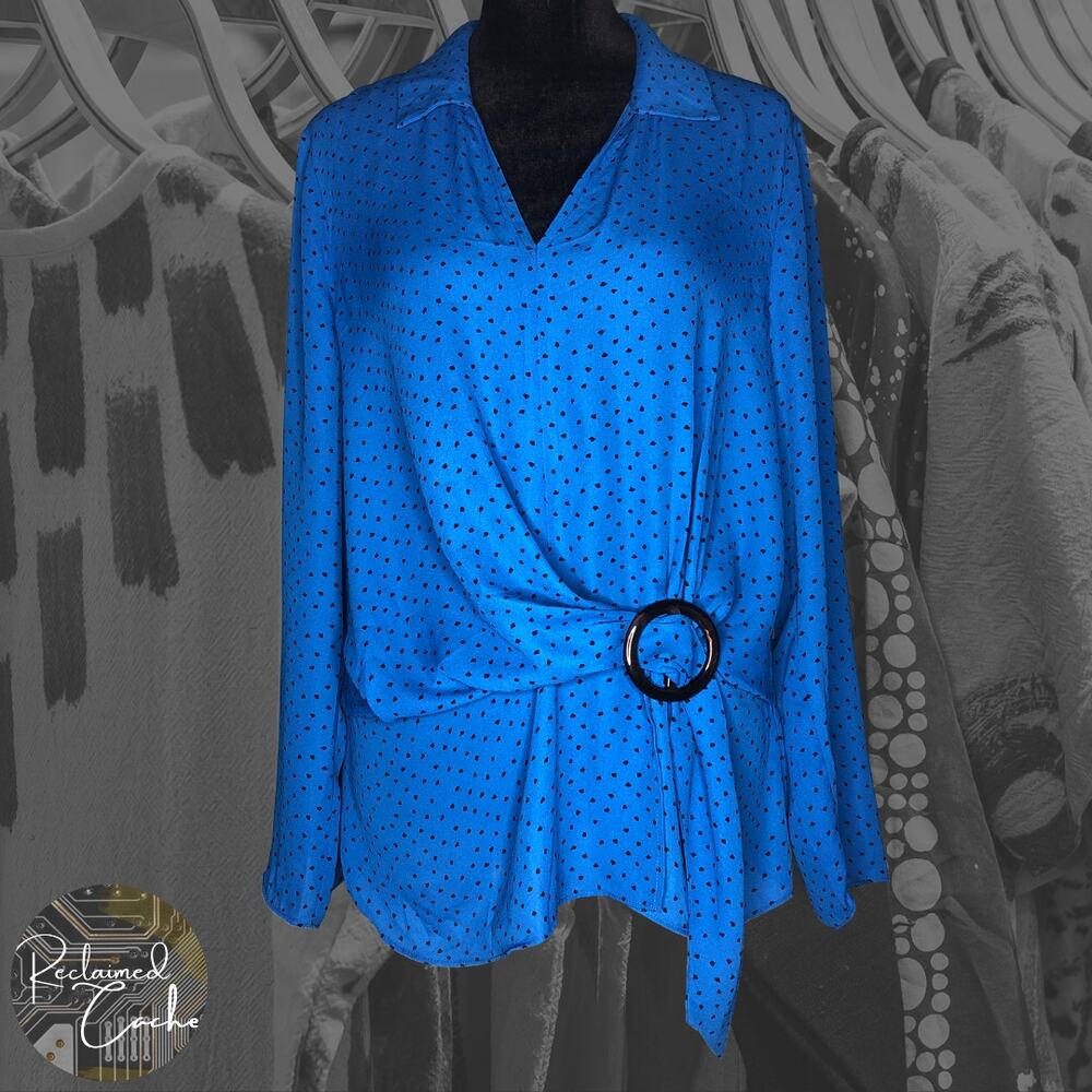 Vince Camuto Deep River River Valley Blouse - Size Small